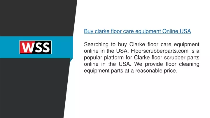 buy clarke floor care equipment online