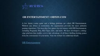 ob entertainment ob9my com