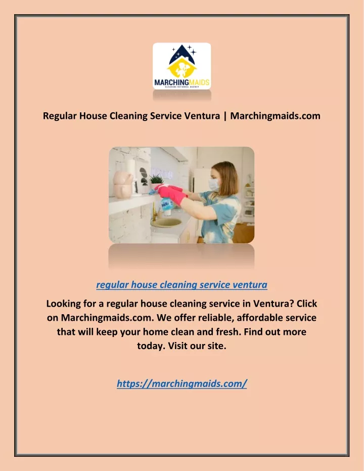 regular house cleaning service ventura
