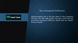 Buy Instagram Followers  Markenetspanel.com