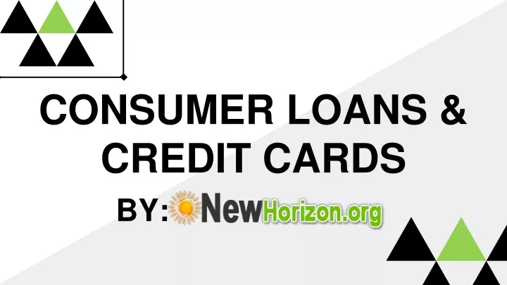 consumer loans credit cards by