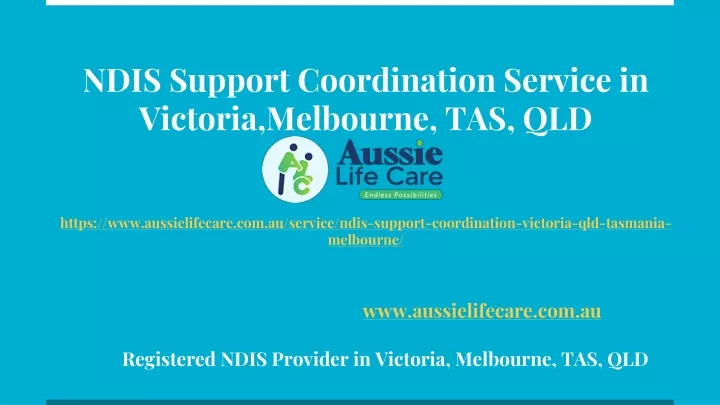 ndis support coordination service in victoria