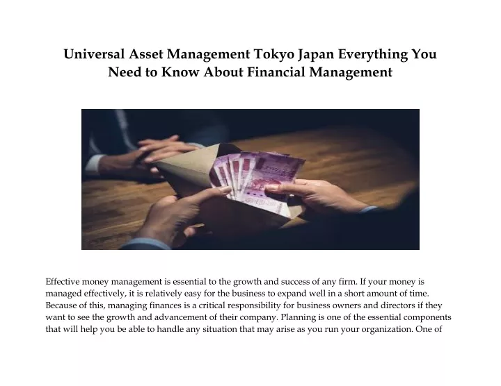 universal asset management tokyo japan everything