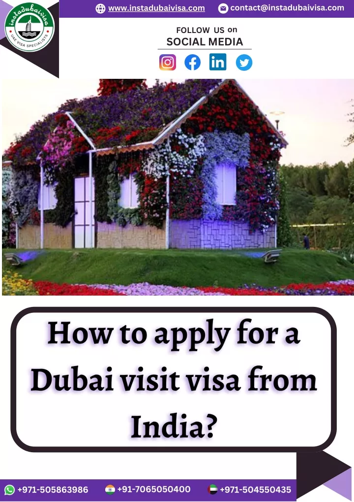 Ppt How To Apply For Dubai Visit Visa From India Instadubaivisa Powerpoint Presentation Id