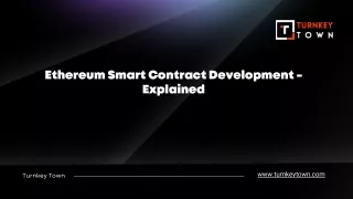 ethereum smart contract development explained