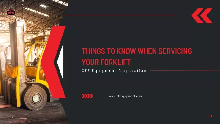 things to know when servicing your forklift