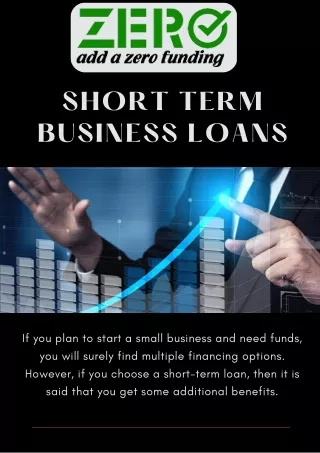 Short Term Business Loans That Cover A Cash Flow
