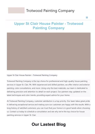 trotwood painting company