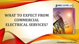 What to Expect From Commercial Electrical Services