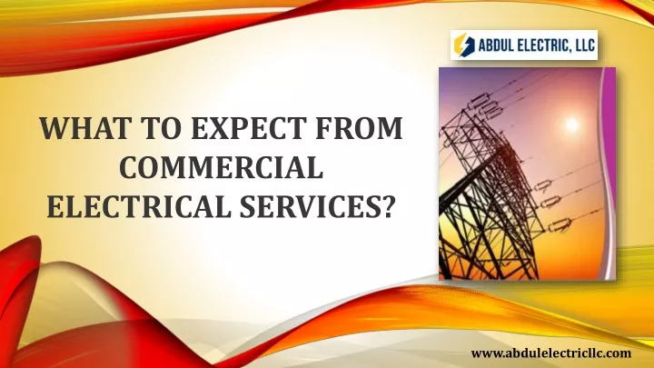 what to expect from commercial electrical services