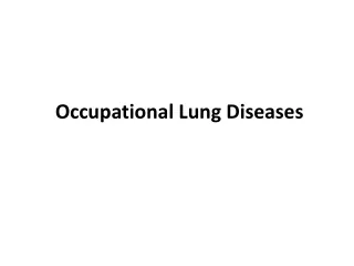 occupational lung diseases