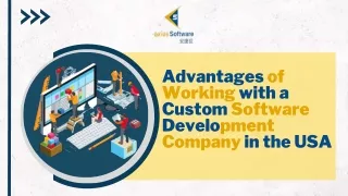 Advantages of Working with a Custom Software Development Company in the USA - axiusSoftware