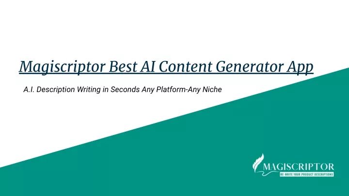 magiscriptor best ai content generator app