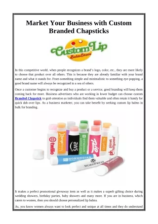 market your business with custom branded