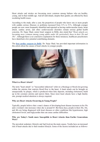 heart attacks and strokes are becoming more