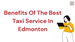 Benefits Of The Best Taxi Service In Edmonton