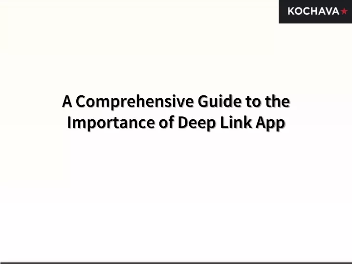 a comprehensive guide to the importance of deep
