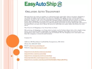 orlando auto transport