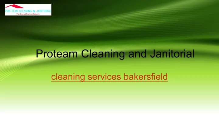 proteam cleaning and janitorial