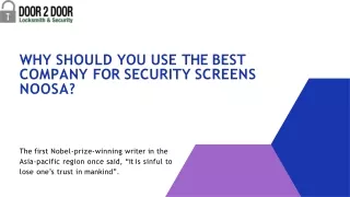 Why Should You Use the Best Company for Security Screens Noosa (1)