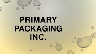 primary packaging inc