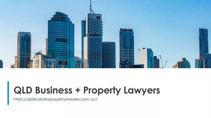 qld business property lawyers