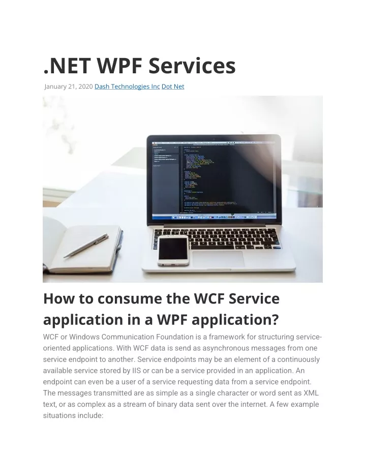 net wpf services january 21 2020 dash
