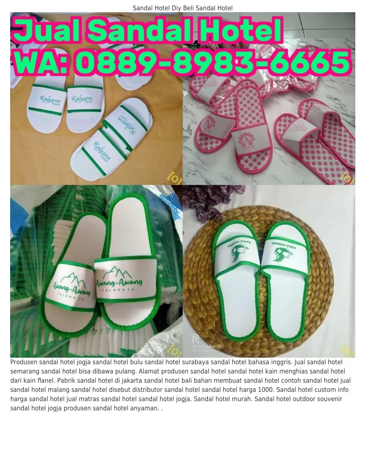 sandal hotel diy beli sandal hotel