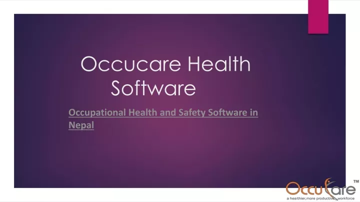 occucare health software