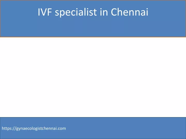 ivf specialist in chennai