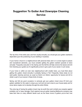 Gutter Vacuum Cleaning Melbourne - Roof Gutter Cleaning