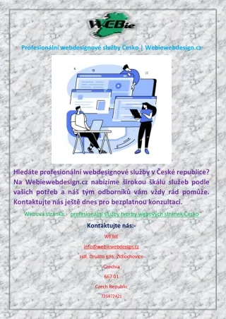 Profesionální webdesignové služby Česko | Webiewebdesign.cz