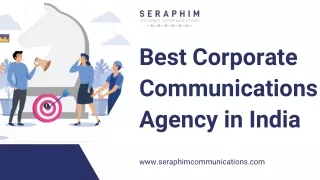 Best Corporate Communications Agency in India