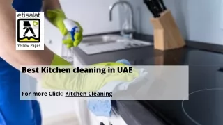 Best Kitchen cleaning in UAE