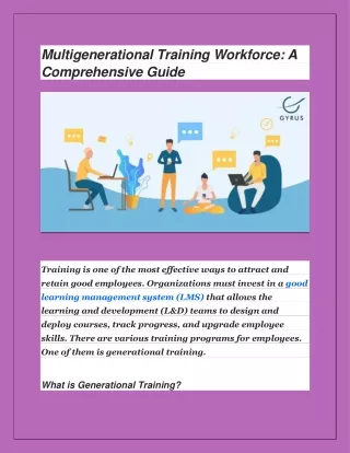 Multigenerational Training Workforce: A Comprehensive Guide