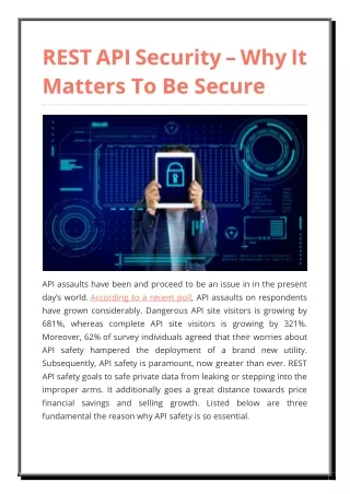 rest api security why it matters to be secure