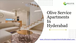Olive Service Apartments In Hyderabad (1)