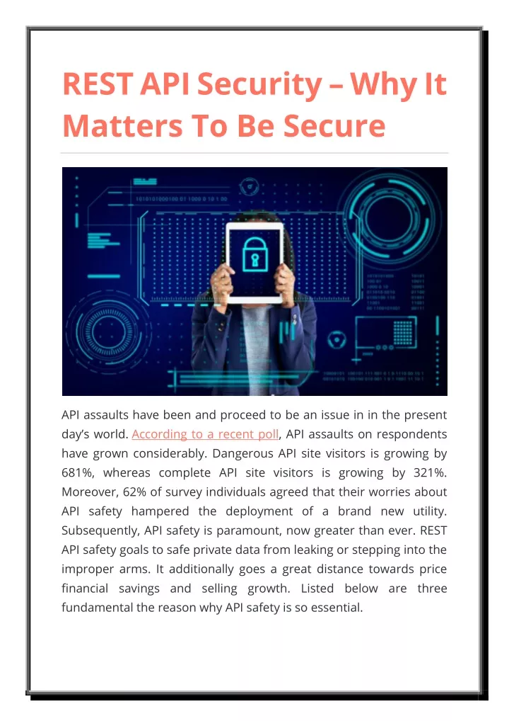 rest api security why it matters to be secure