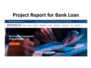 Project Report for Bank Loan