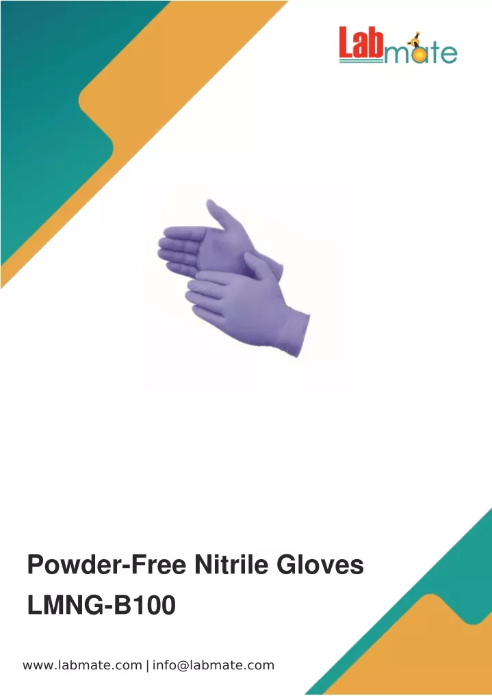 powder free nitrile gloves lmng b100
