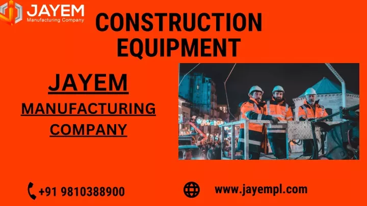 construction equipment jayem manufacturing company