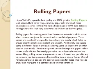 Rolling Papers