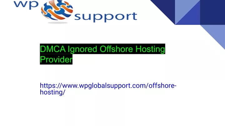 dmca ignored offshore hosting provider