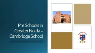 pre schools in greater noida cambridge school
