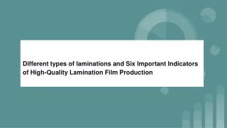 Lamination film suppliers in UAE | Online Store