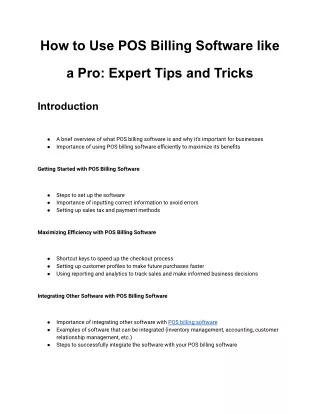 How to Use POS Billing Software like a Pro_ Expert Tips and Tricks