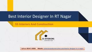 Best interior designer in RT Nagar