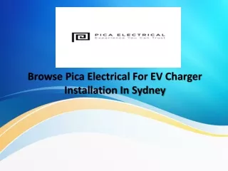 Find High Quality EV Charger Installation In Sydney