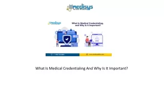 what is medical credentialing