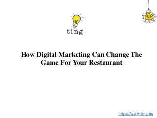 How Digital Marketing Can Change The Game For Your Restaurant